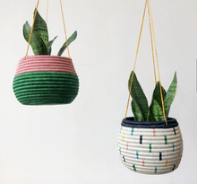 Load image into Gallery viewer, Hanging Woven Planters