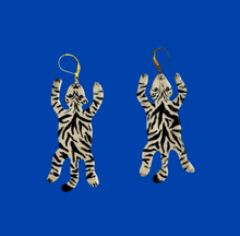 Load image into Gallery viewer, Tiger Rug Statement Earrings
