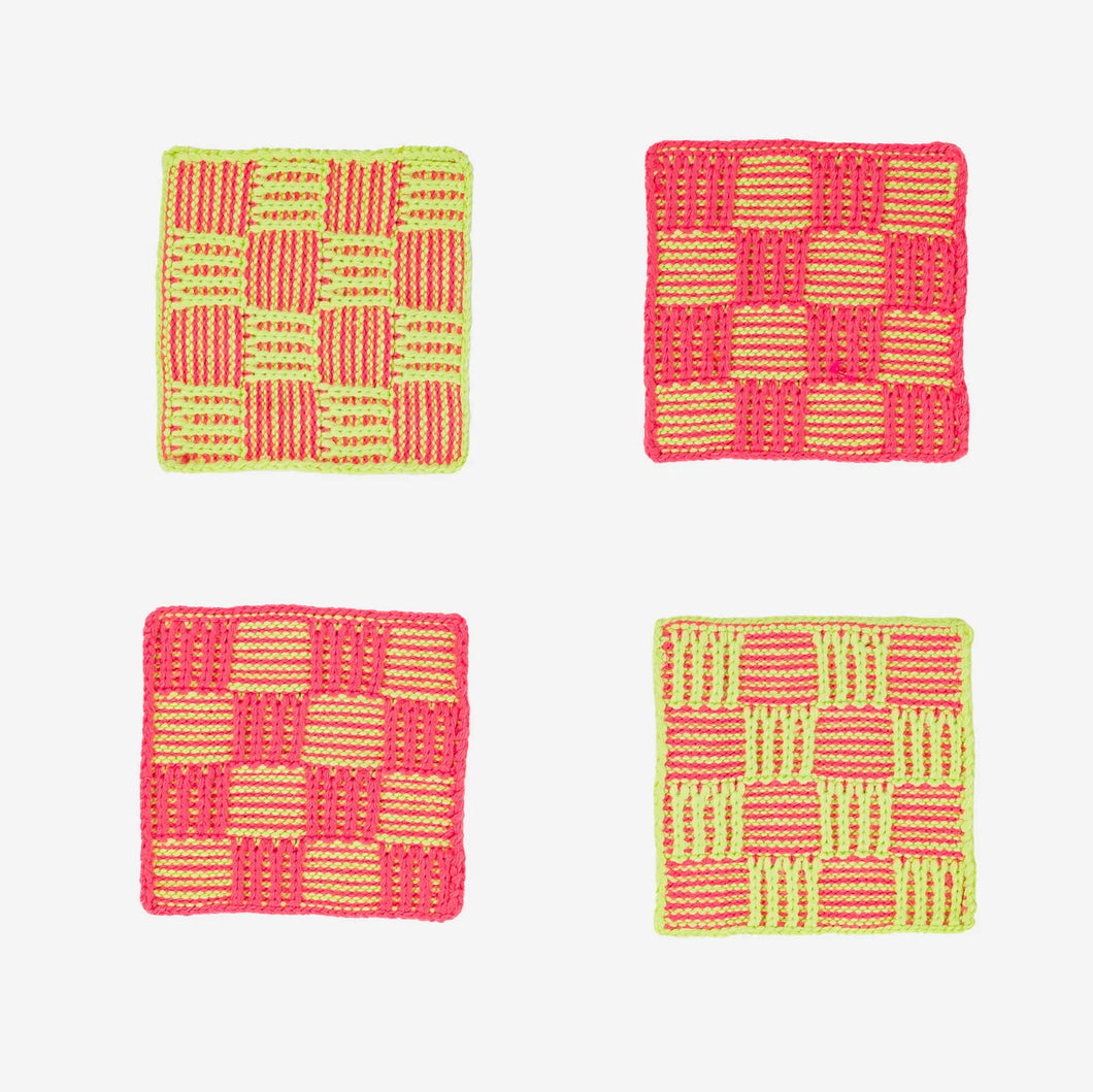 Chunky Checkerboard Coaster Set by Verloop