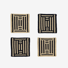 Load image into Gallery viewer, Column Soft Knit Graphic Stripes Coaster Set by Verloop
