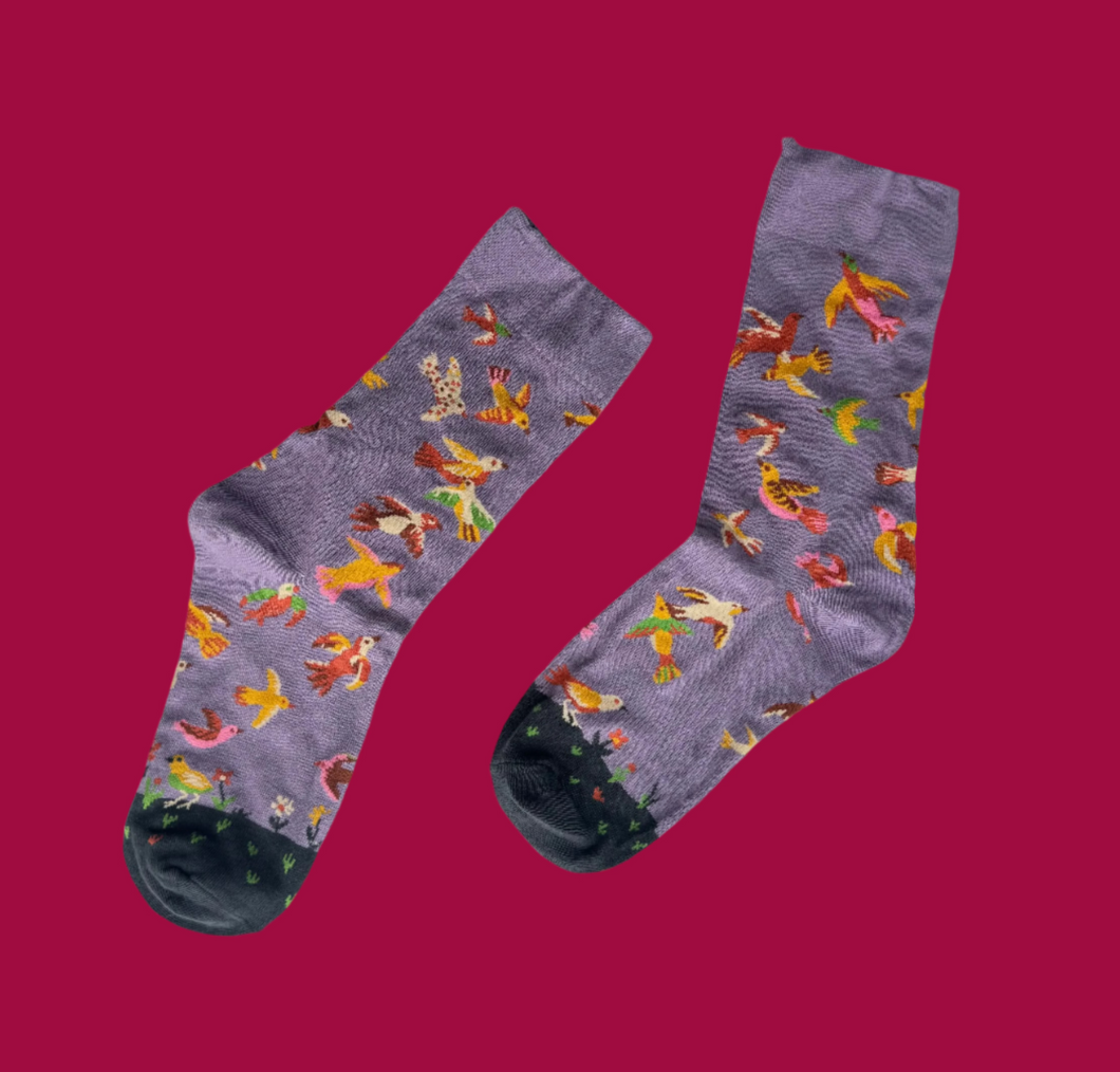 Birds in Flight Socks