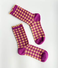 Load image into Gallery viewer, Plaid Ruffle Socks
