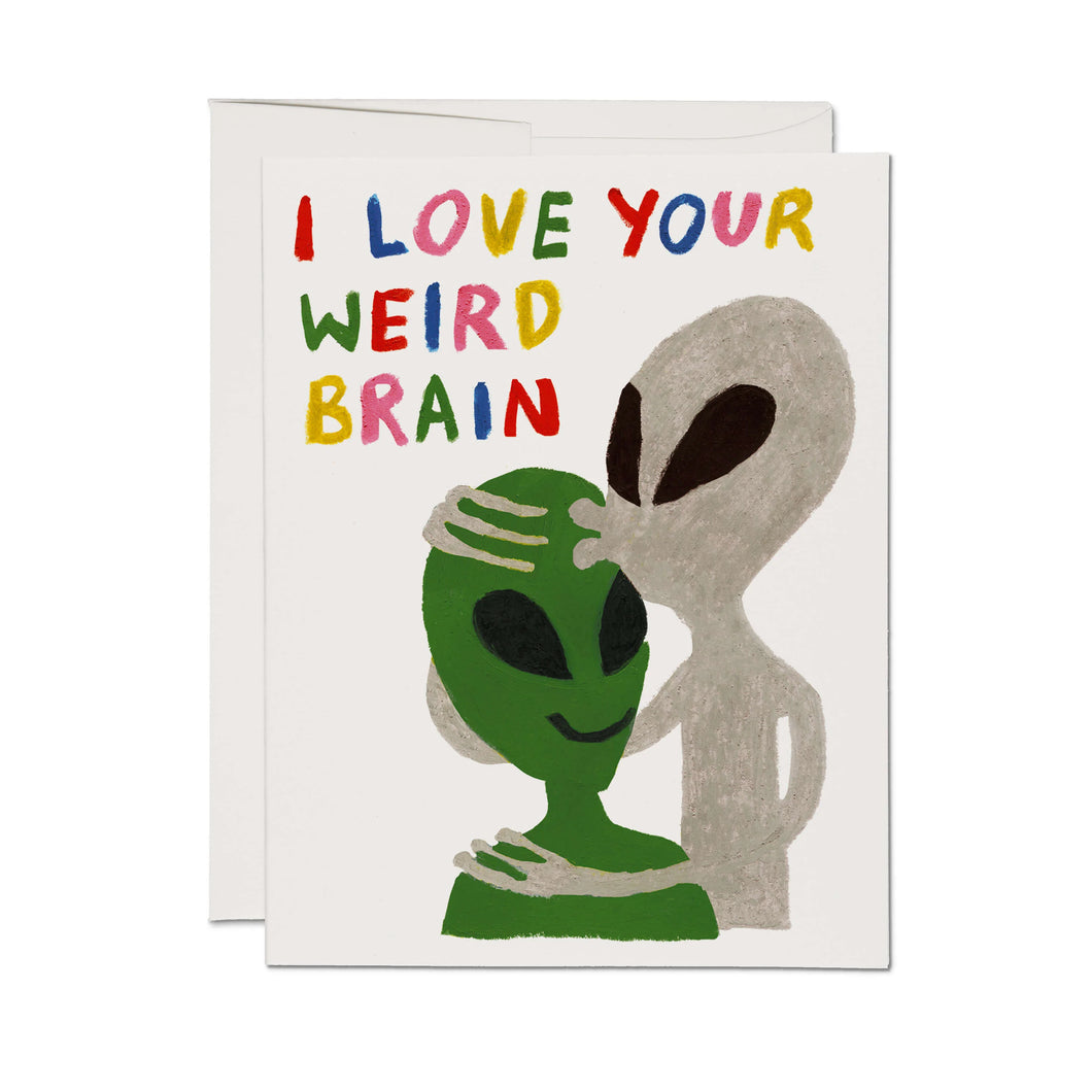 Alien Love Greeting Card