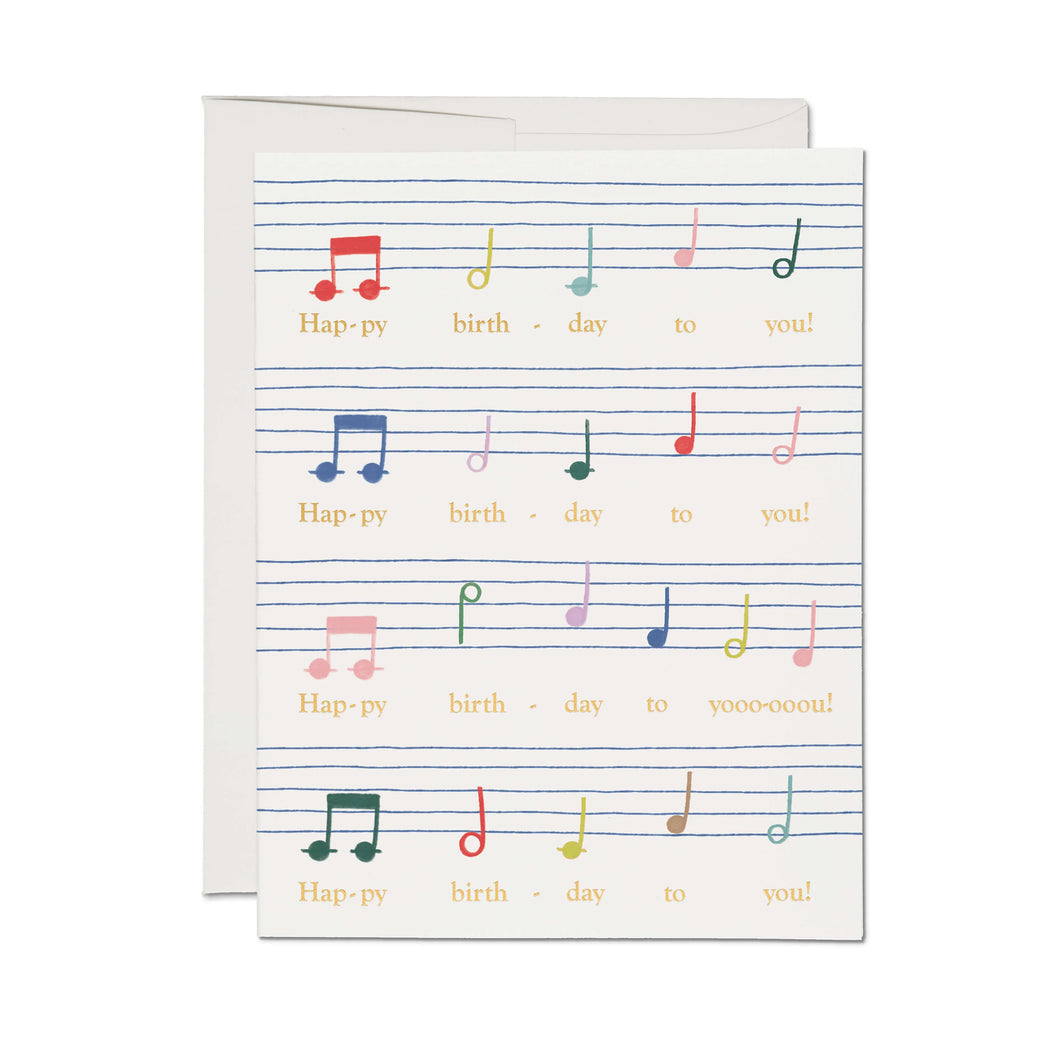 Birthday Song Greeting Card