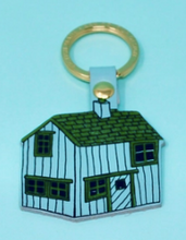 Load image into Gallery viewer, Leather house keychain
