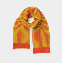 Load image into Gallery viewer, Chunky Rib Knit Scarf by VERLOOP Orange + Yellow
