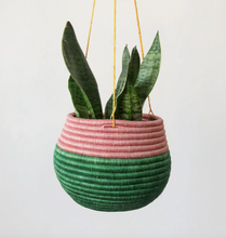 Load image into Gallery viewer, Hanging Woven Planters
