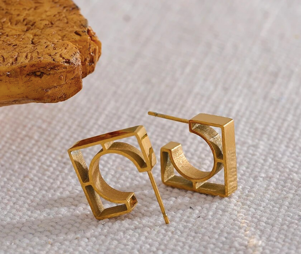 Square Geometric Earrings