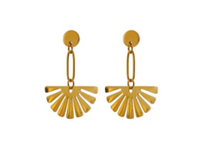 Load image into Gallery viewer, Sunburst Drop Earrings
