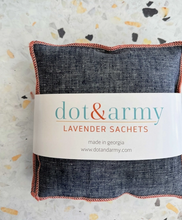 Load image into Gallery viewer, Lavender Sachets - Set of 3 Chambray
