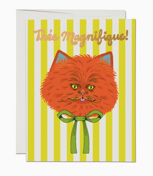 Tres Magnifique greeting card