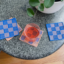 Load image into Gallery viewer, Chunky Checkerboard Coaster Set by Verloop
