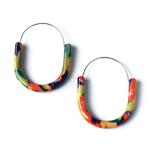 Load image into Gallery viewer, Coloful U shaped Earrings
