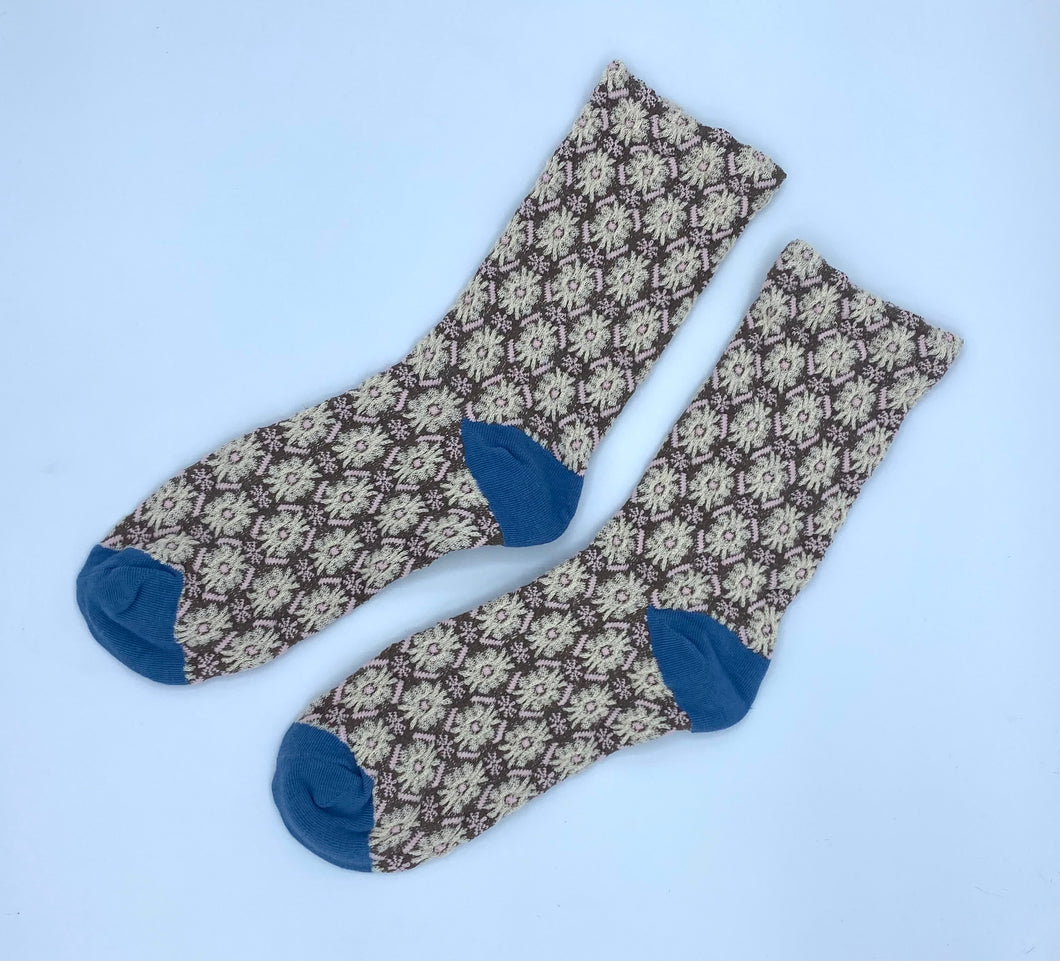 Textured Floral Socks