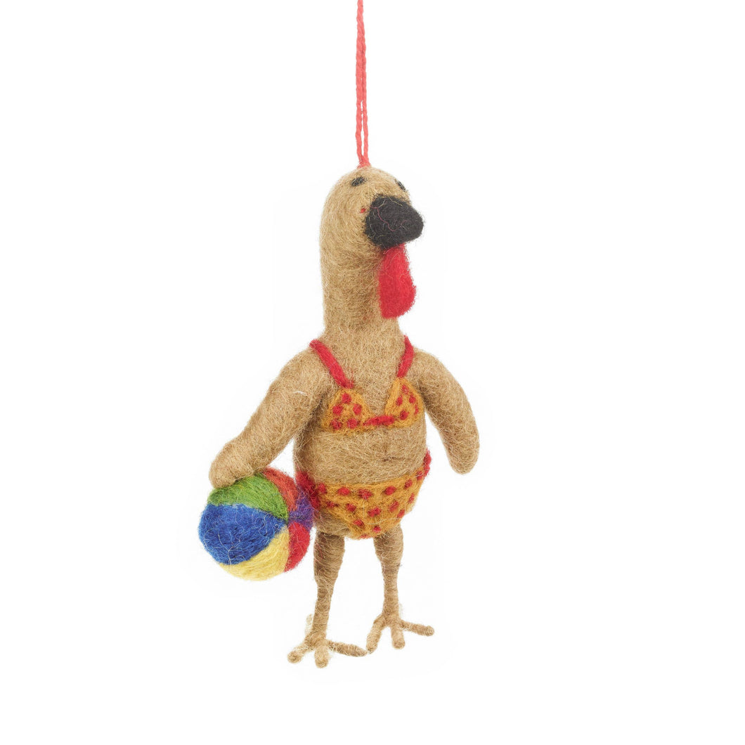 Tropical Turkey ornament